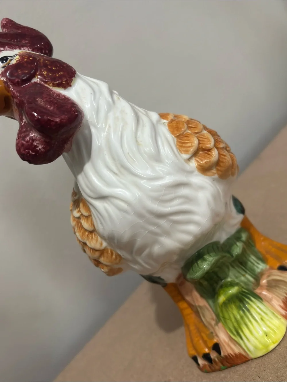 Vintage Rooster Decor Home Accent 90s Cottage Kitchen Decor